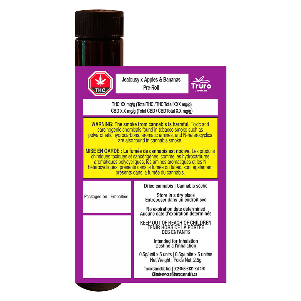Jealousy X Apples & Bananas Pre-roll - 