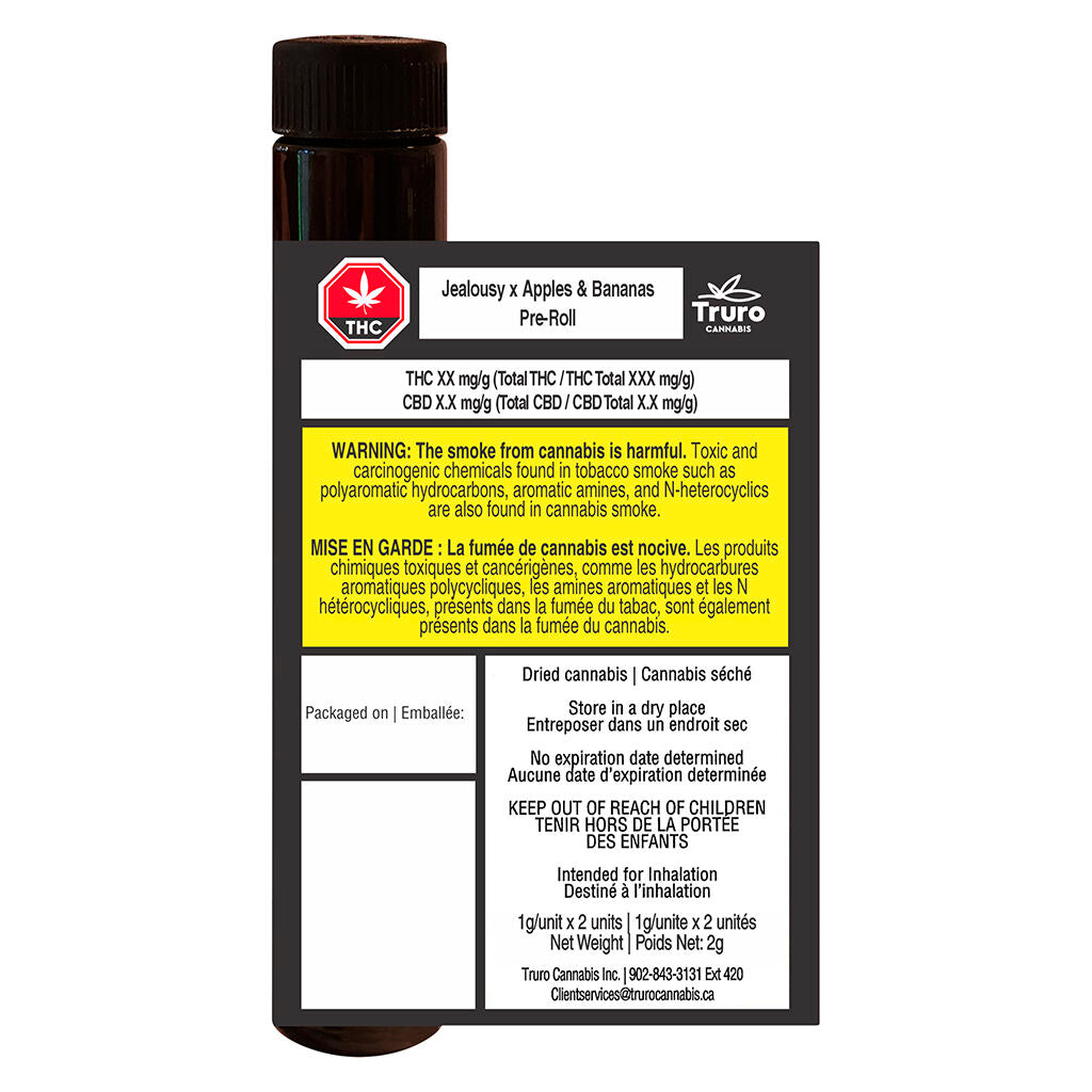 Jealousy X Apples & Bananas Pre-roll - 