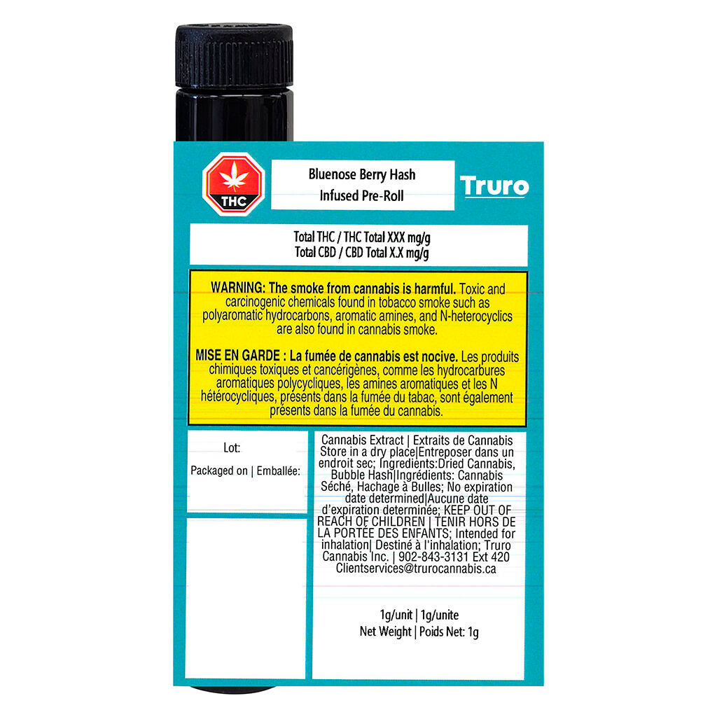 Bluenose Berry Hash Infused Pre-Roll - 