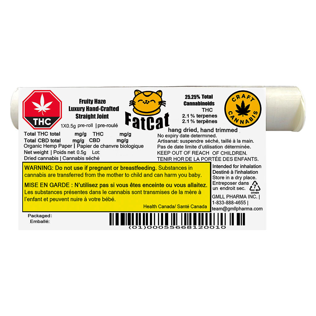 Fruity Haze - Joint droit de luxe fabriqué à la main