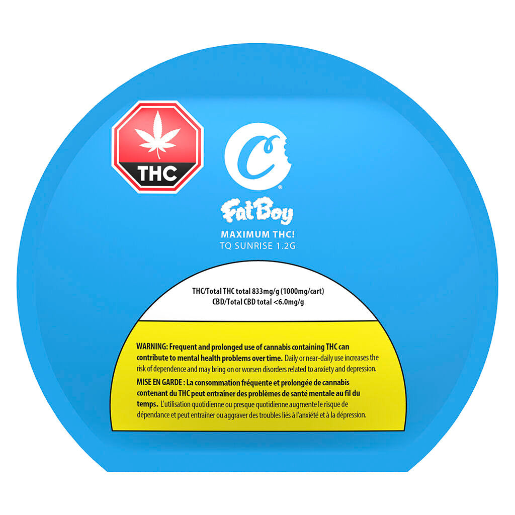 TQ Sunrise Fat Boy 510 Cartridge Maximum THC! - 