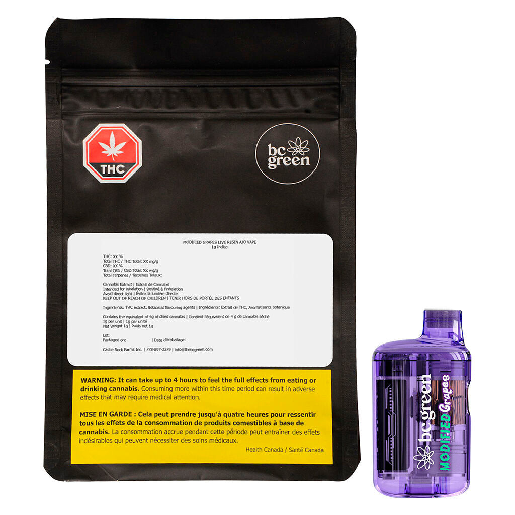 Modified Grapes Live Resin AIO Vape - 