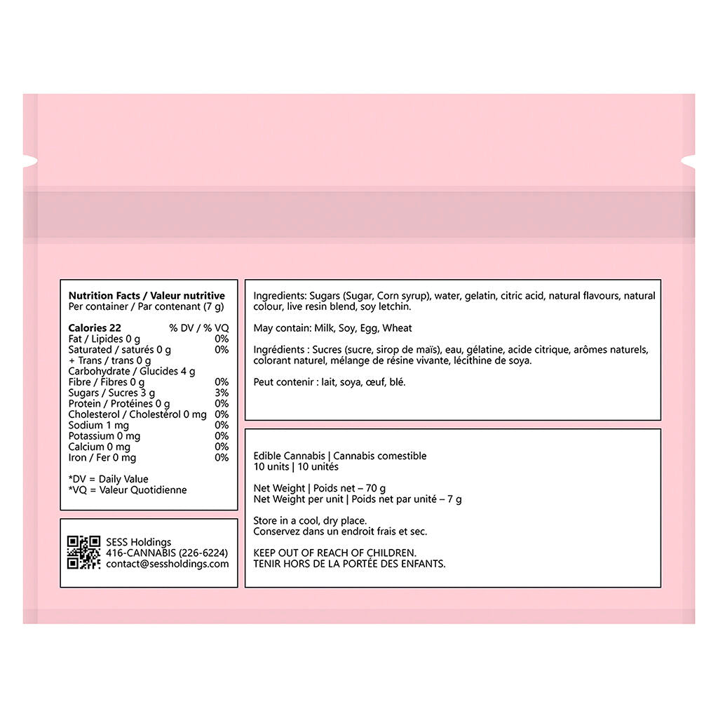 10 Gemz Pink Lemonade Live Resin Blend Indica Multipack - 