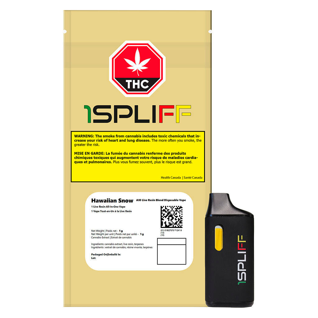 Hawaiian Snow AIO Live Resin Blend Vape - 