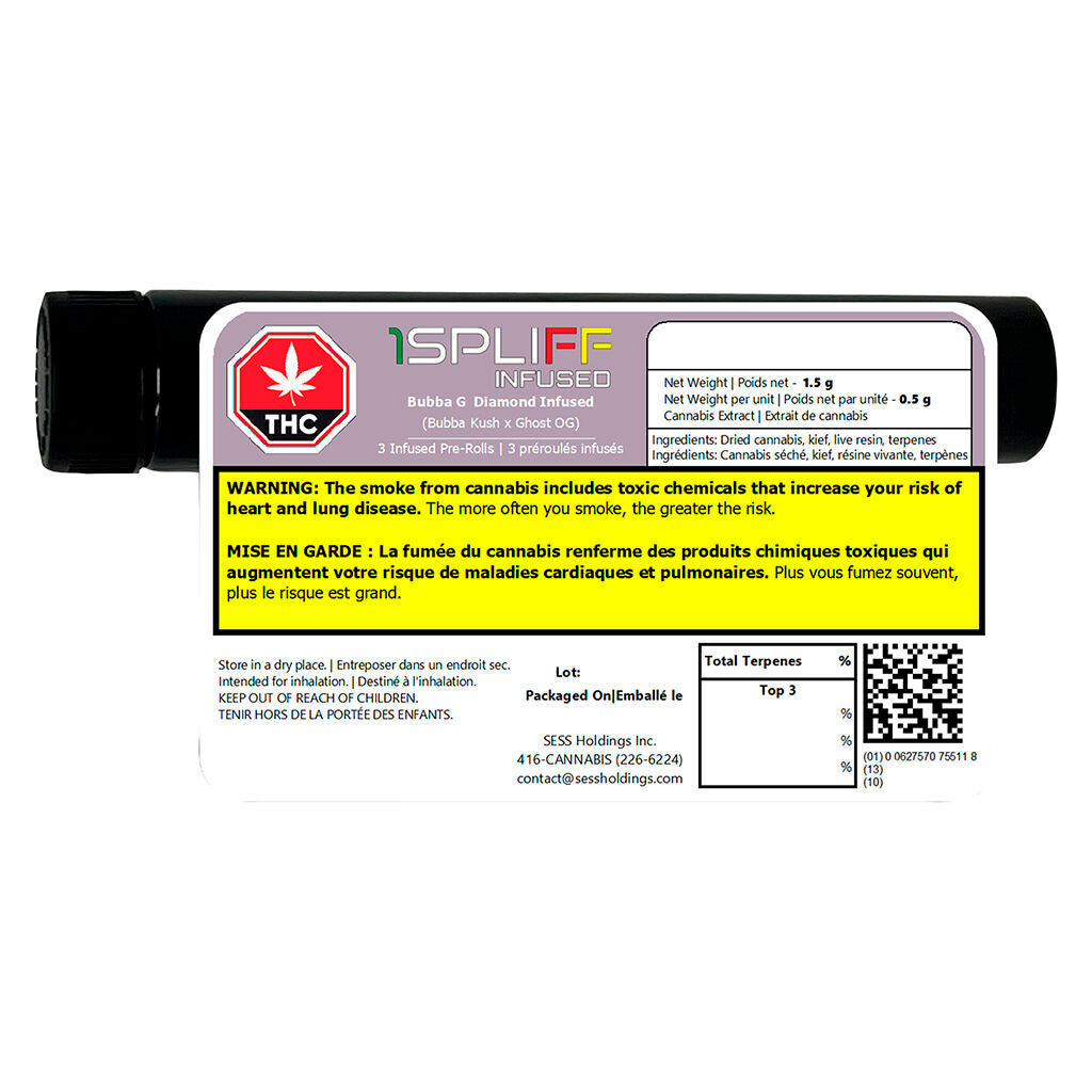 Bubba G Diamond Infused Pre-Roll - 