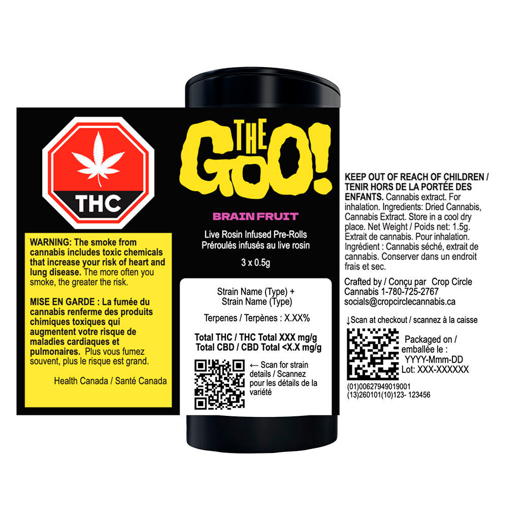 BRAIN FRUIT Live Rosin Infused Pre-Roll - 