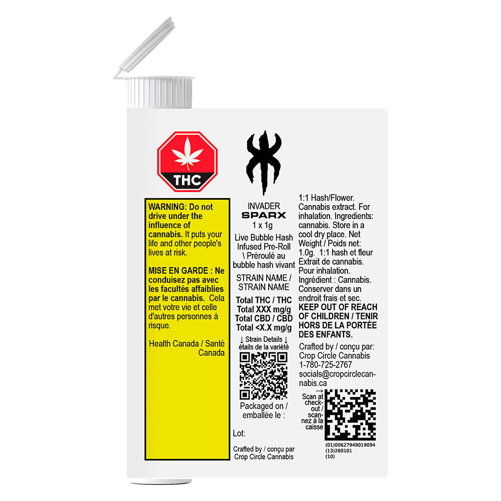SPARX - Live Bubble Hash Infused Pre-Roll - 
