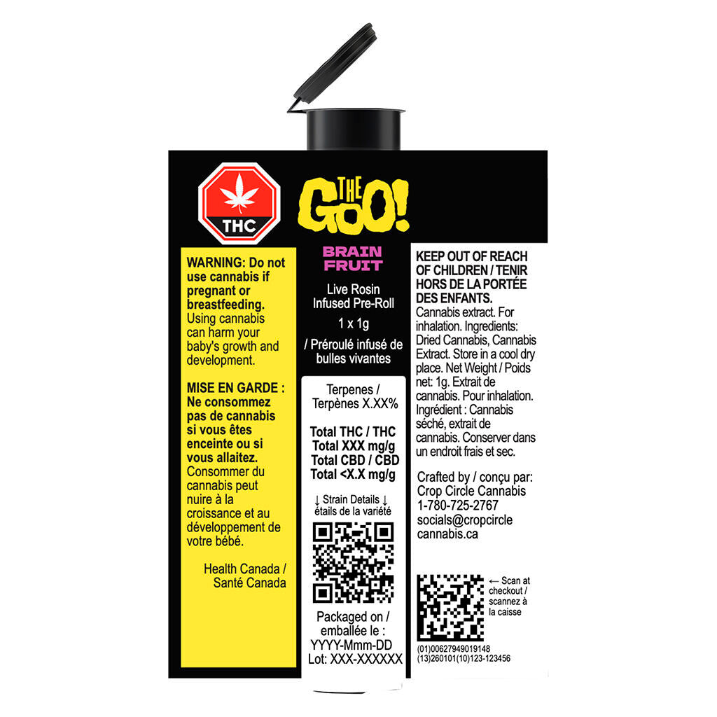 BRAIN FRUIT Live Rosin Infused Pre-Roll - 