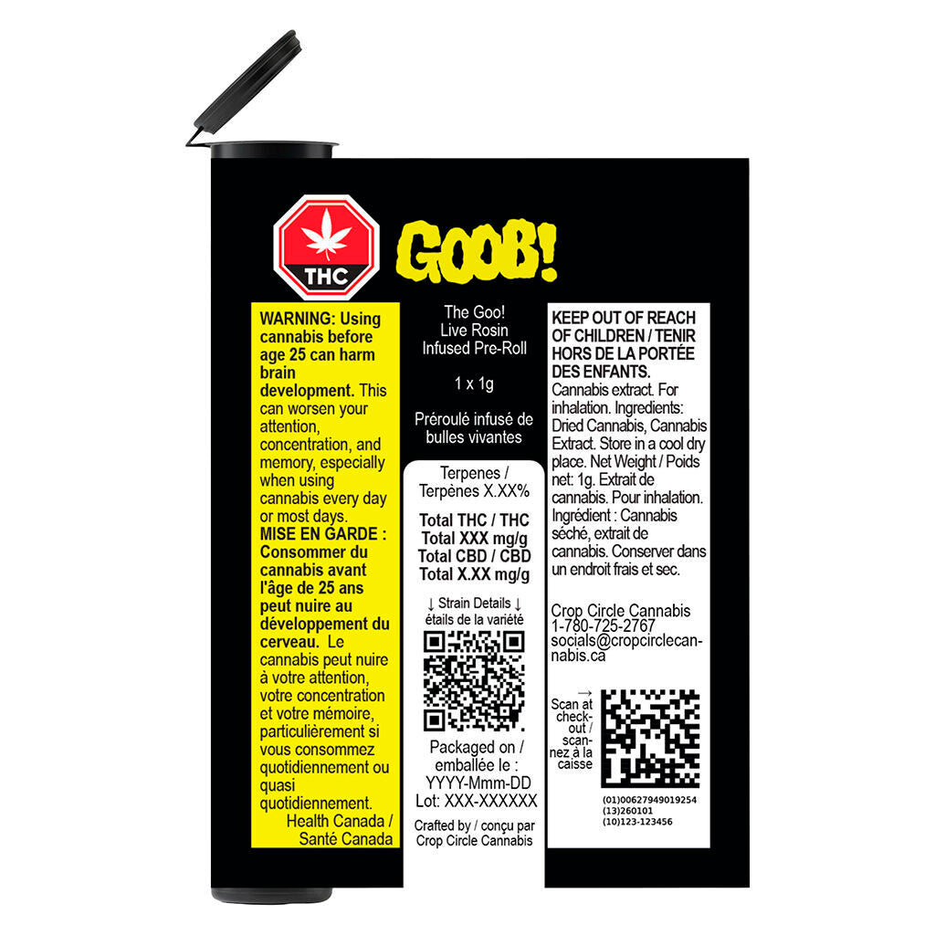 GOOB! Live Rosin Infused Pre-Roll - 