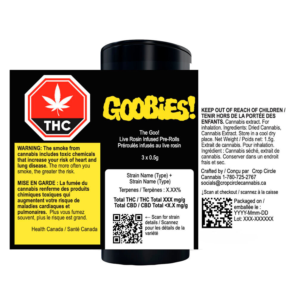 GOOBIES! Live Rosin Infused Pre-Rolls - 