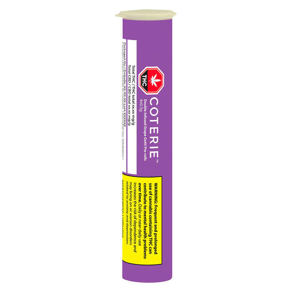 Préroulé doublement infusé Grape Gotti