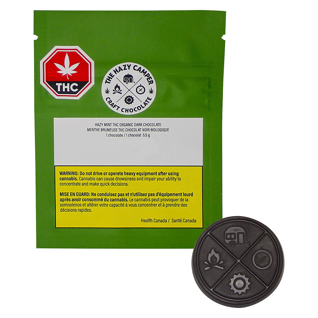 Hazy Mint THC Organic Dark Chocolate - 