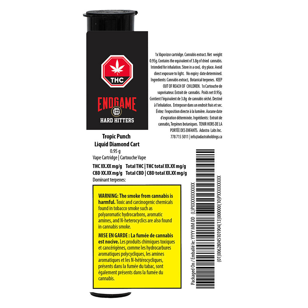 Hard Hitters Tropic Punch Liquid Diamond 510 Thread Cart - 