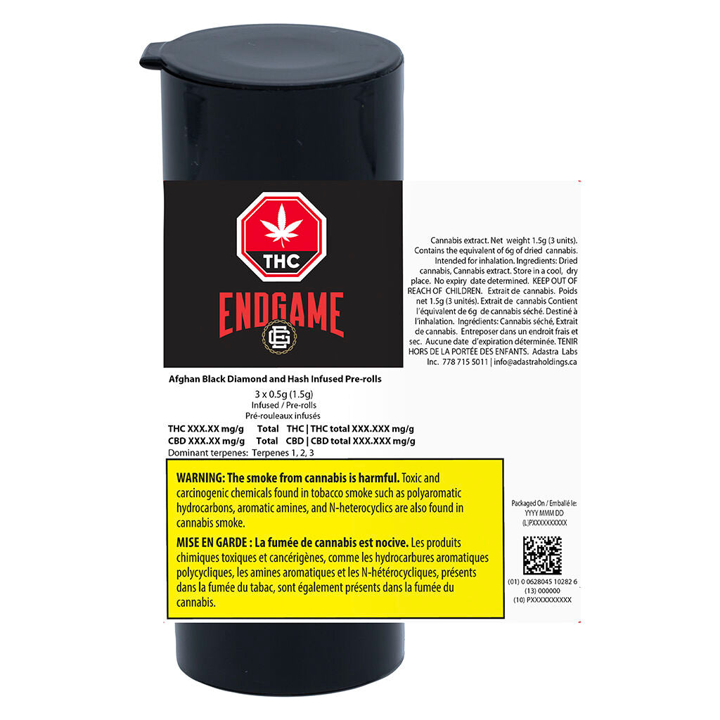 Afghan Black Diamond and Hash Infused Pre-Roll - 