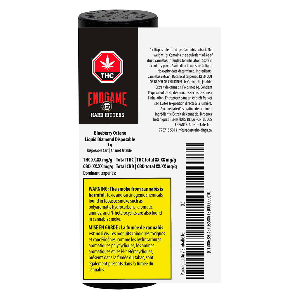 Hard Hitters Blueberry Octane Liquid Diamond Disposable - 