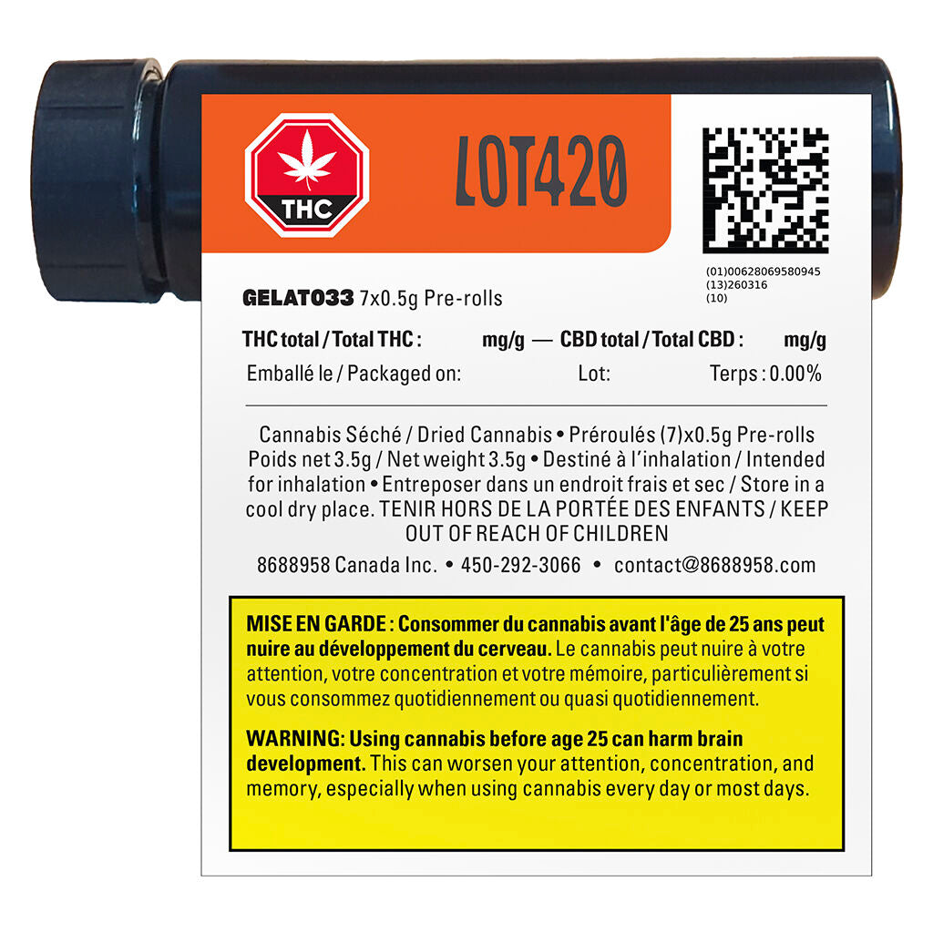 Gelato33 Pre-Roll
