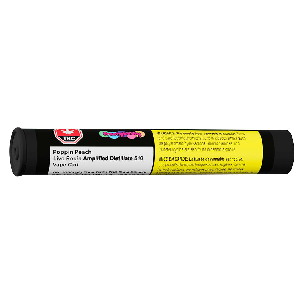 Poppin Peach LIVE ROSIN AMPLIFIED Distillate 510 Thread