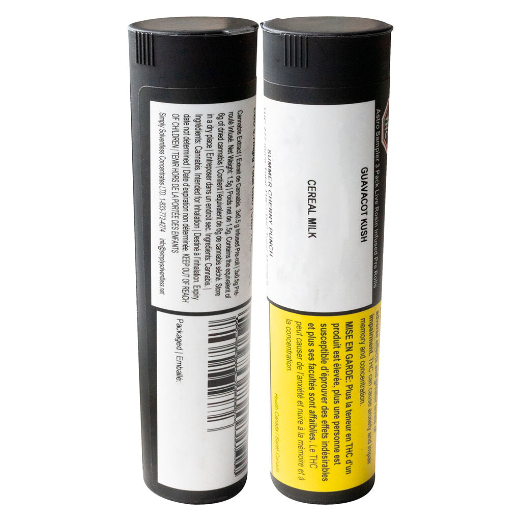 Astro Sampler 3-pack Live Rosin Infused Pre-Roll - 