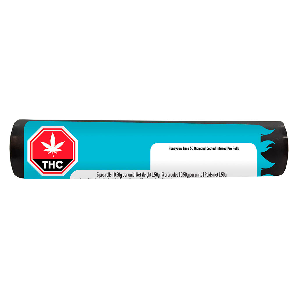 Honeydew Lime 50 Diamond Coat Infused Pre-Roll - 