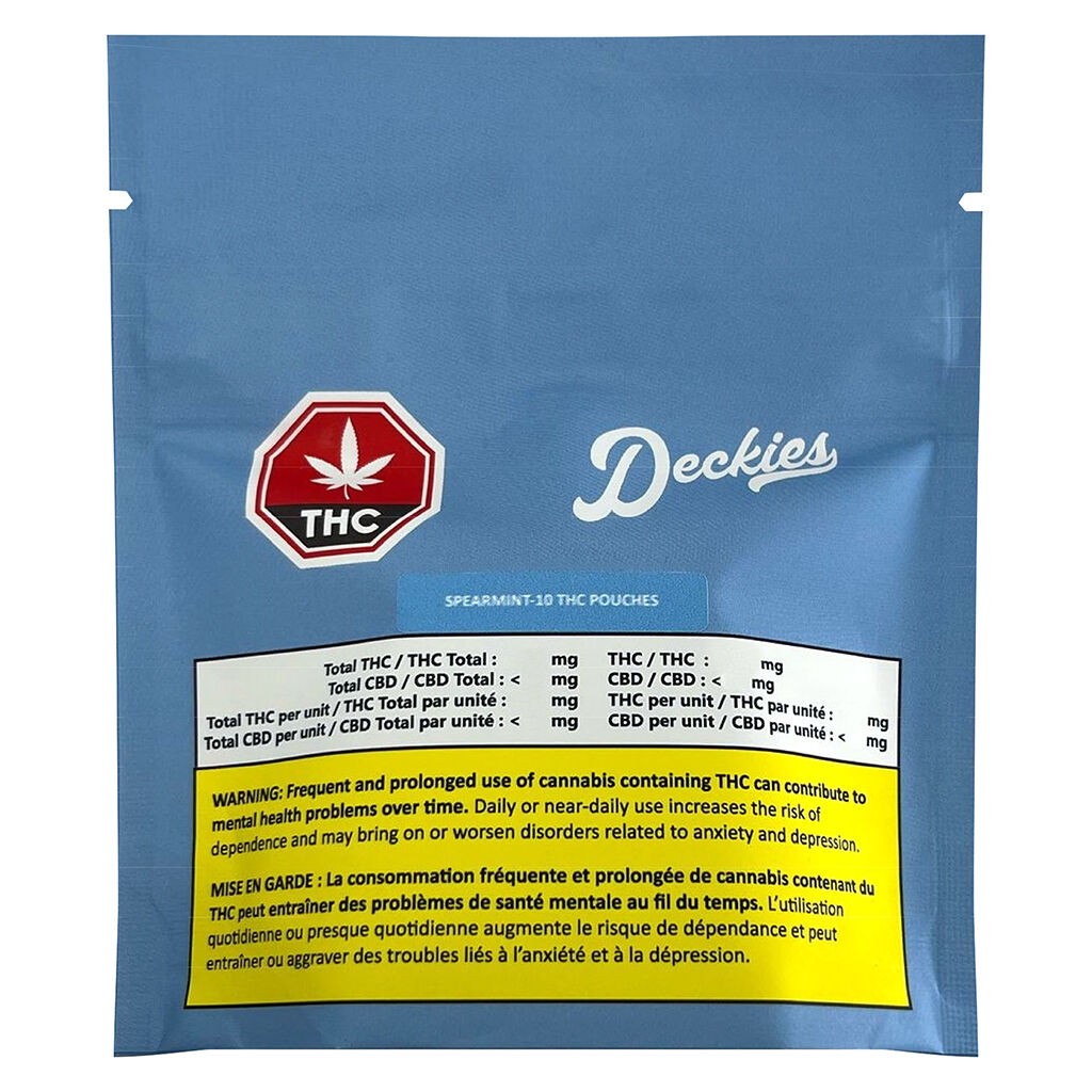 Spear Mint - 10 THC Pouches - 