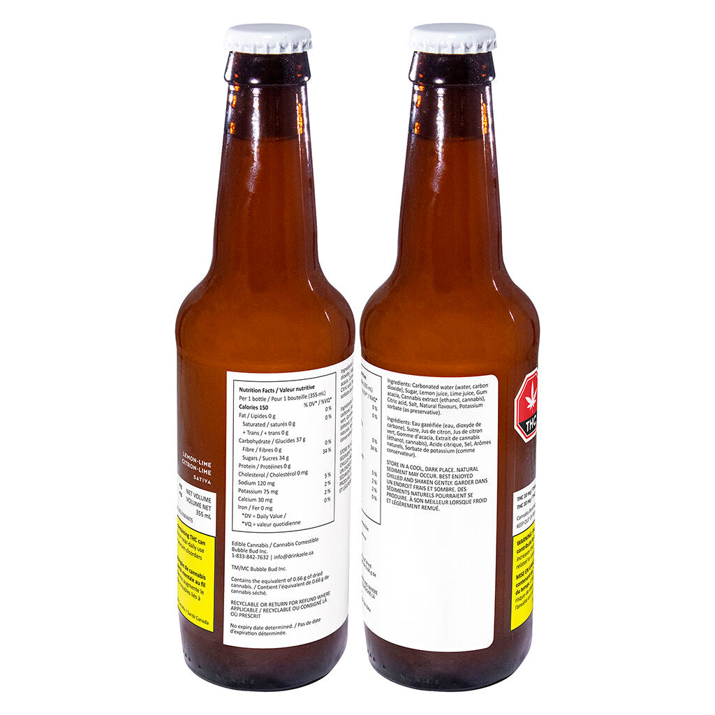 Lemon-Lime Sativa Craft Soda - 