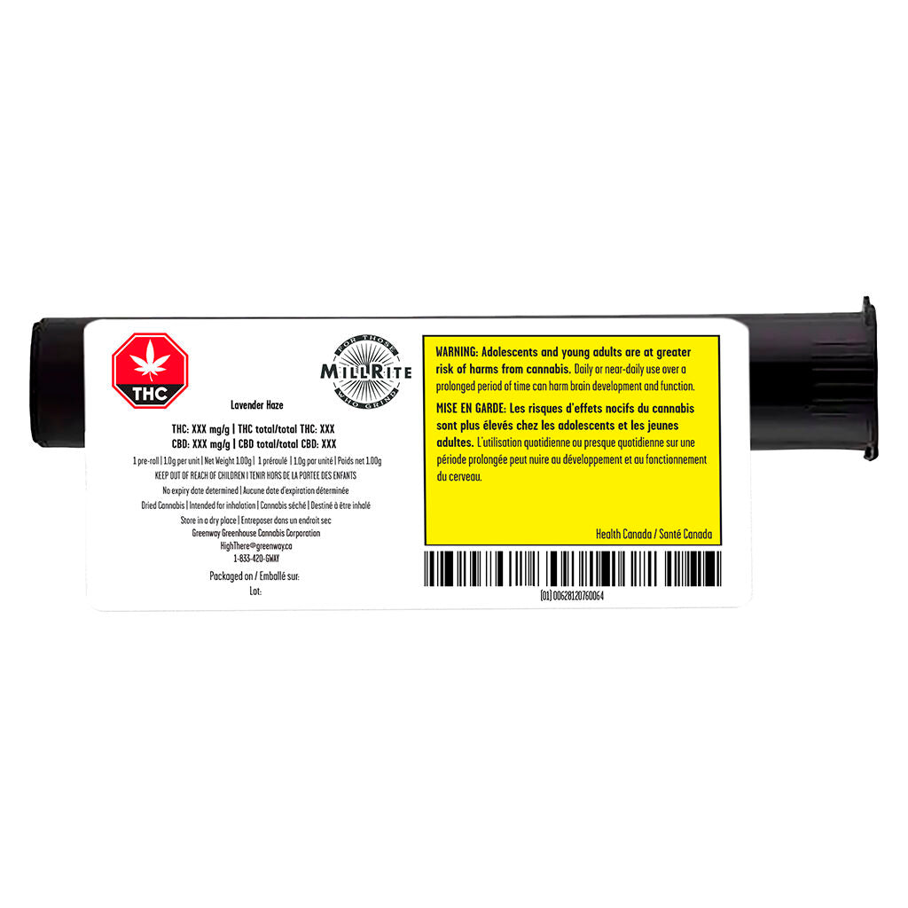 Lavender Haze Glass Tip Blunt - 