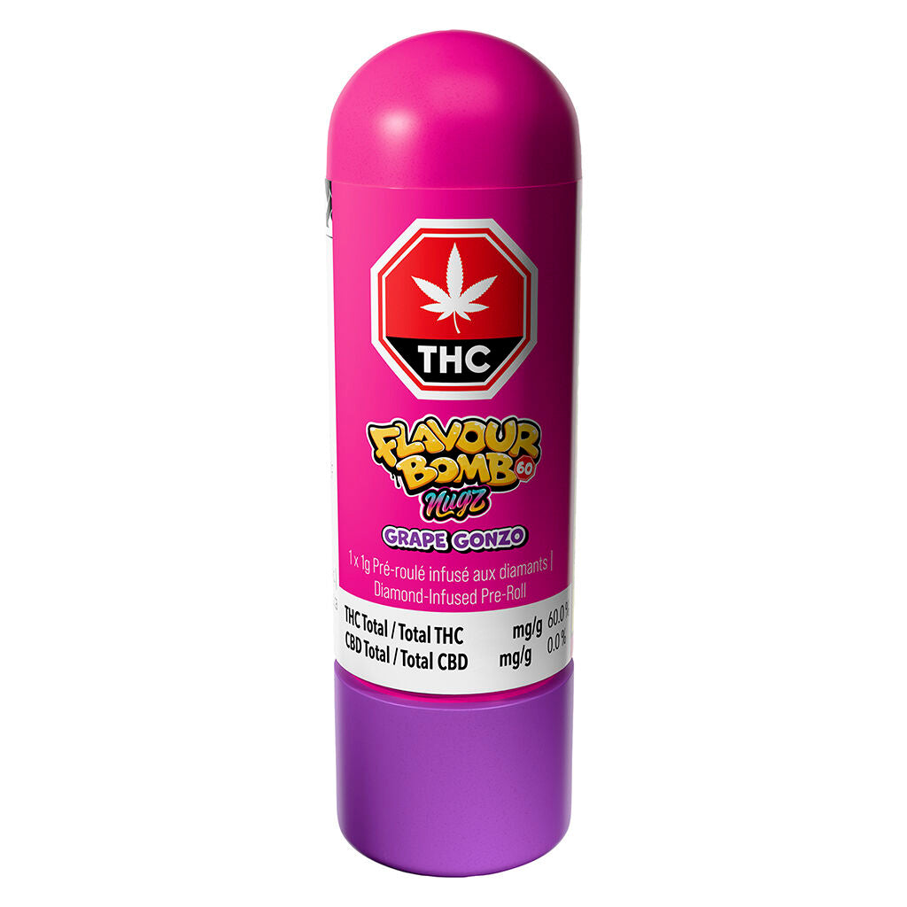 Flavour Bomb 60 Grape Gonzo Diamond Infused Pre-Roll