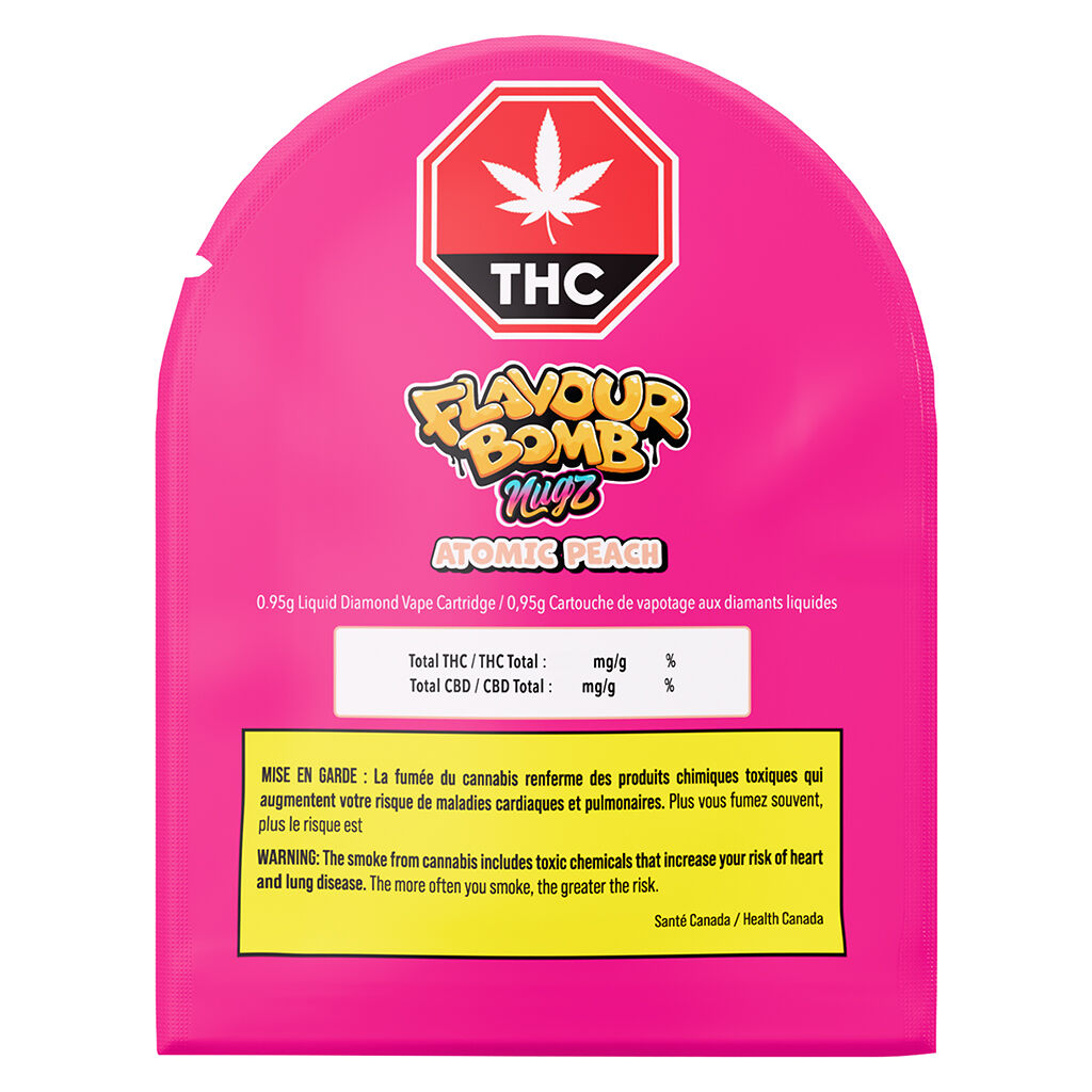 Flavour Bomb Atomic Peach Liquid Diamond 510 Vape - 