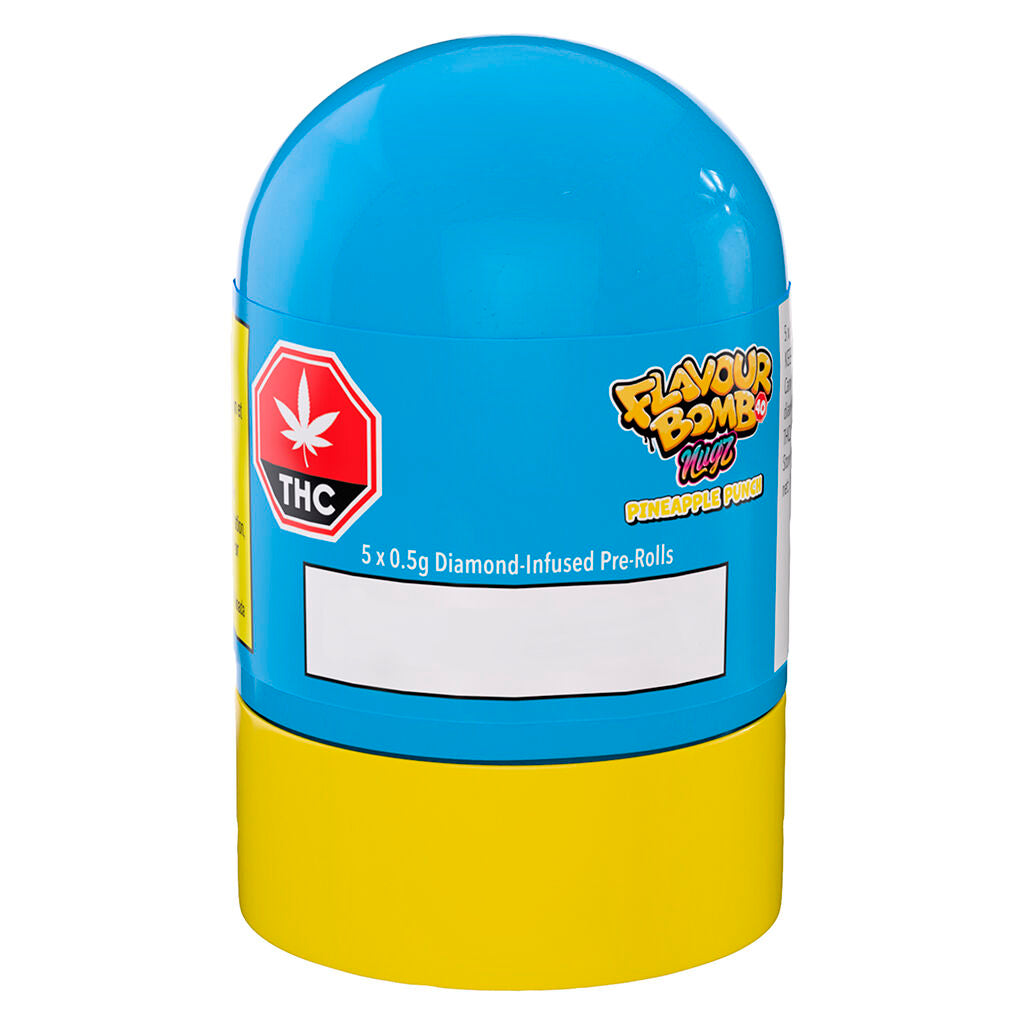 Flavour Bomb 40 Pineapple Punch Diamond Infused Pre-Rolls - 