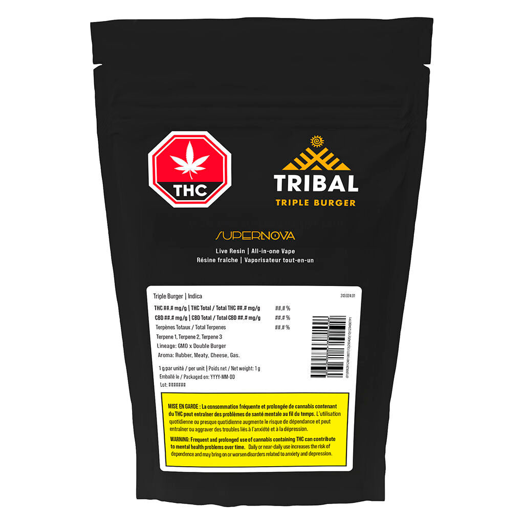 Triple Burger SuperNova Live Resin All-in-one Vape - 