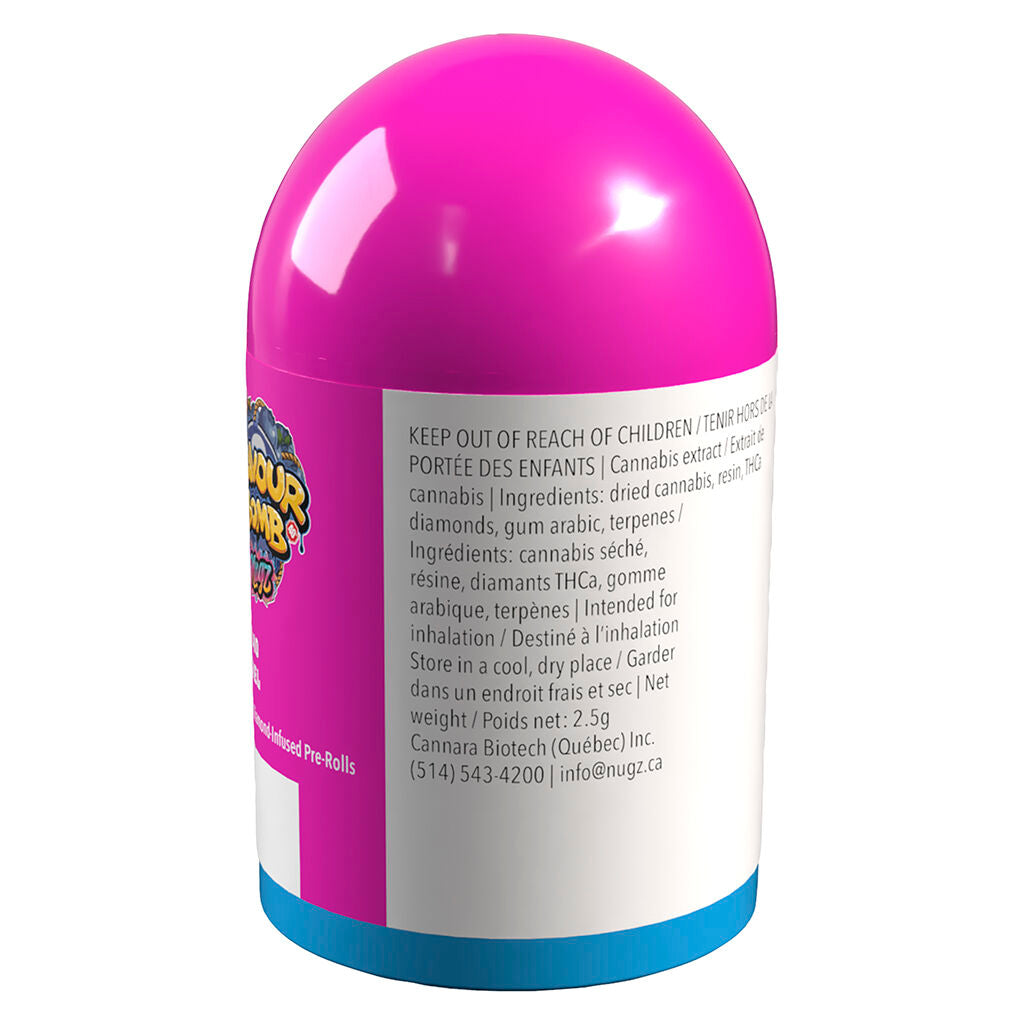 Flavour Bomb 40 Blue Berry Rebel Diamond Infused Pre-Roll - 