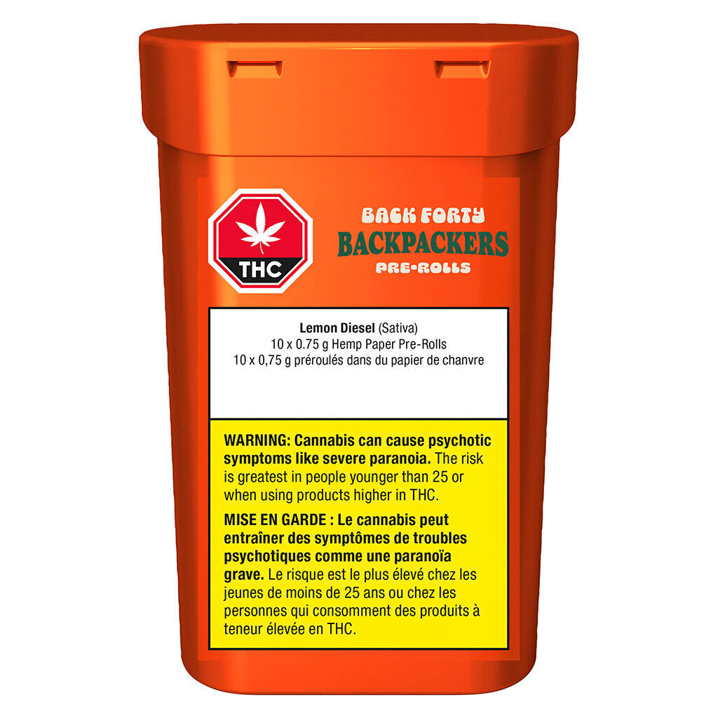 Backpackers Pre-Roll - Lemon Diesel - 