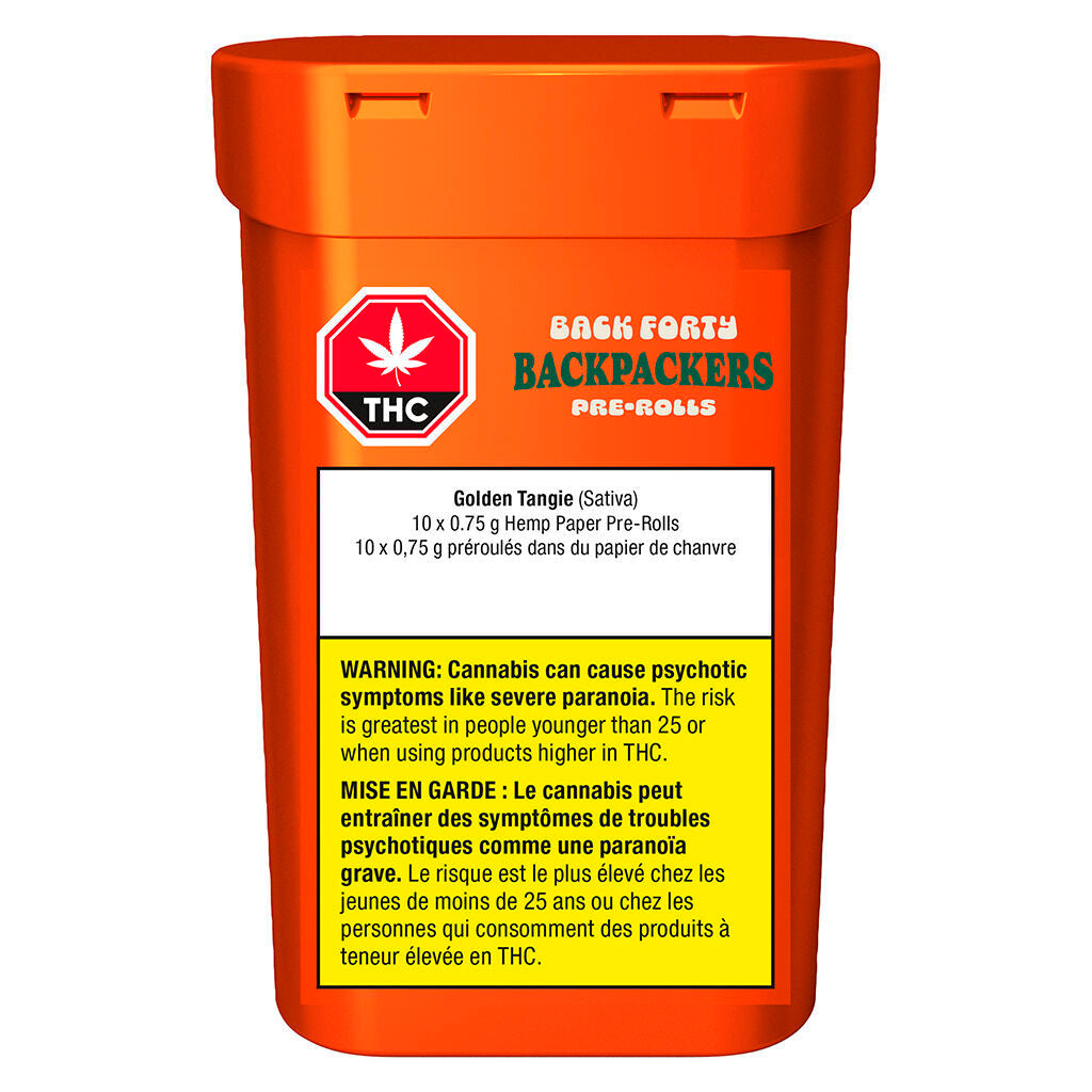 Backpackers Pre-Roll - Golden Tangie - 