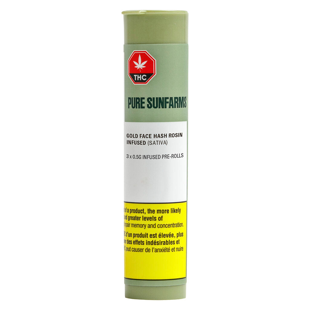 Gold Face Hash Rosin Infused Pre-Roll - 