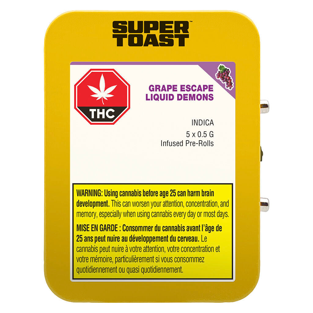 Grape Escape Liquid Demons Infused Pre-Roll - 