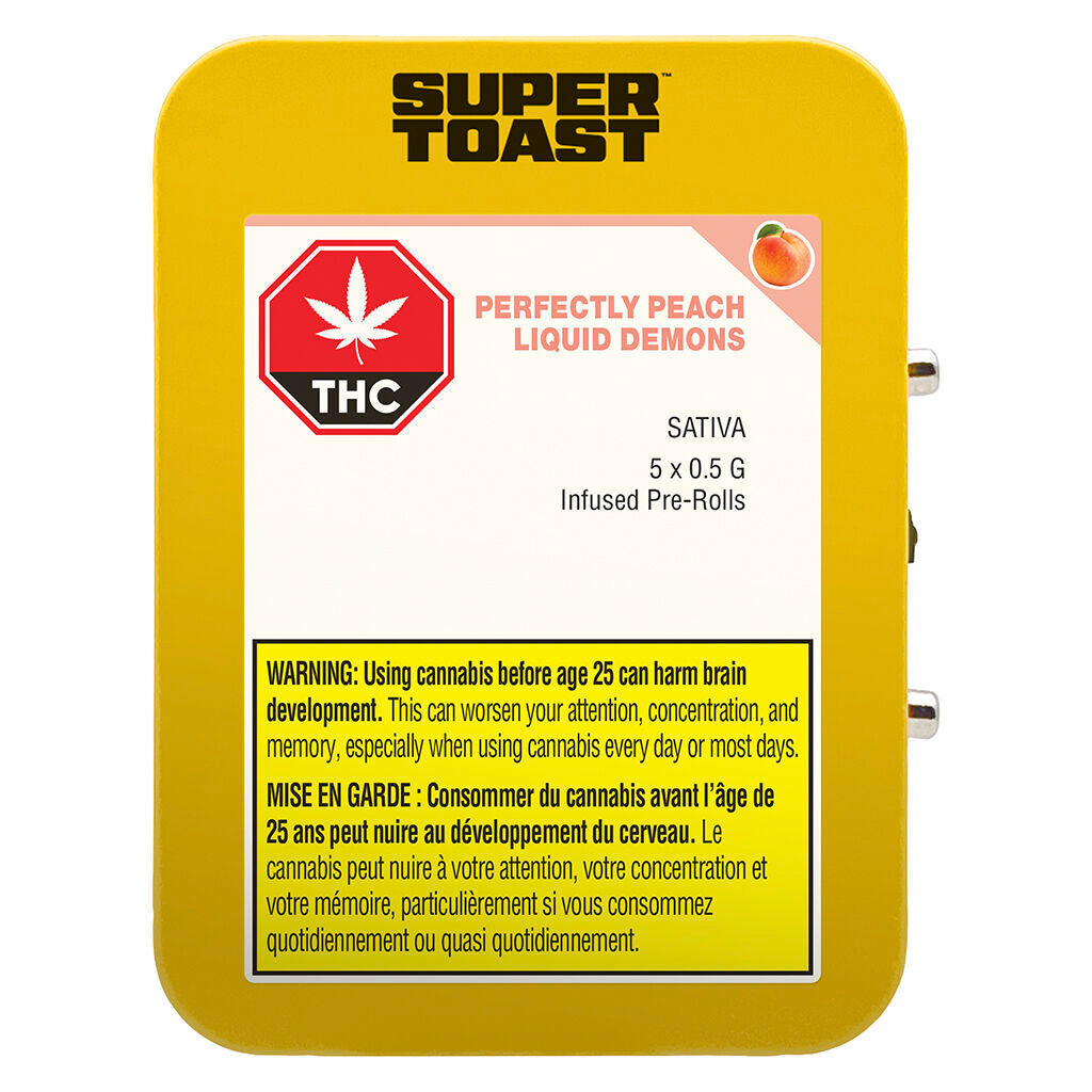 Perfectly Peach Liquid Demons Infused Pre-Roll - 