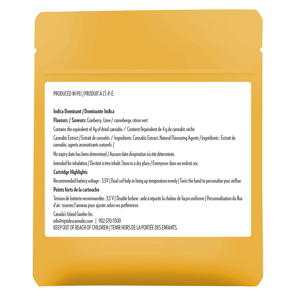 Liquid Diamonds Lime Cranfusion 510 Thread Cartridge - 