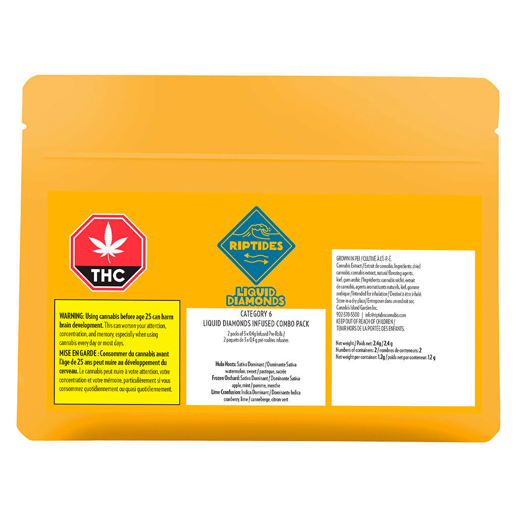 Liquid Diamonds Category 6 Combo Pack - Infused Pre-Roll - 