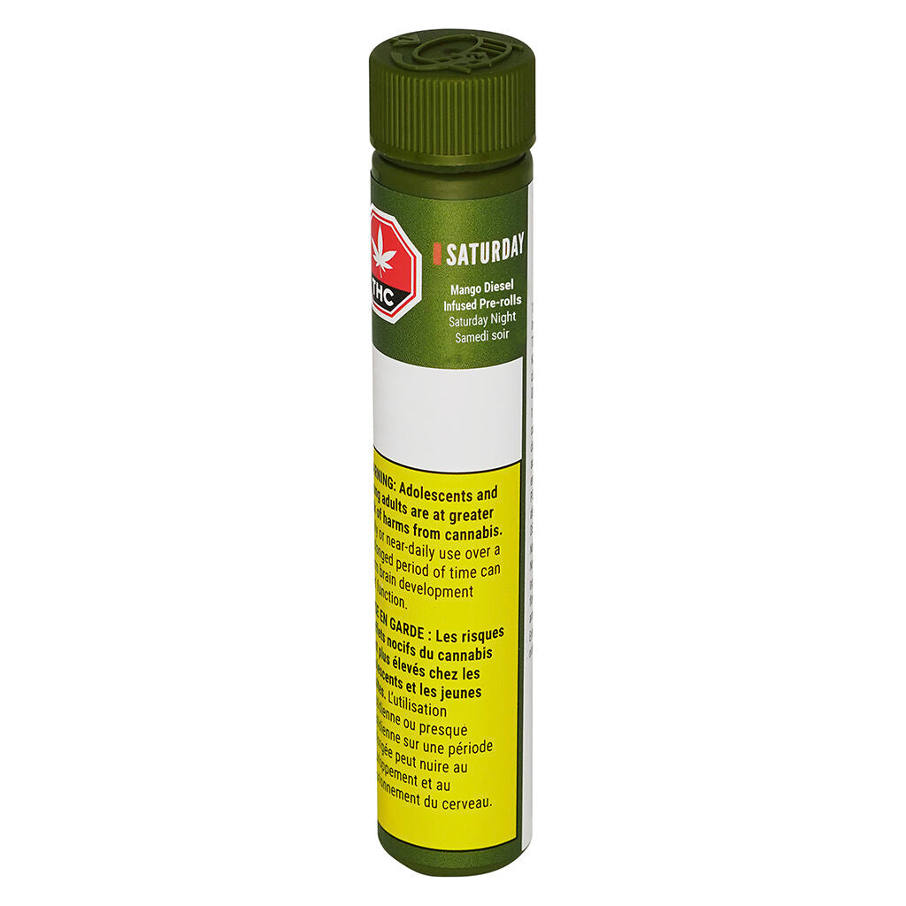 Saturday Night Mango Diesel Infused Pre-Roll - 