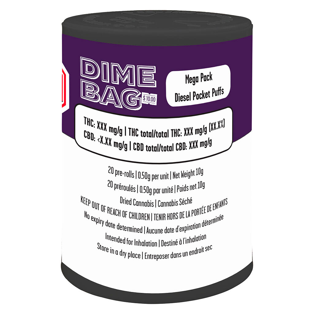 Mega Pack Diesel Pocket Puffs Pre-roll - 