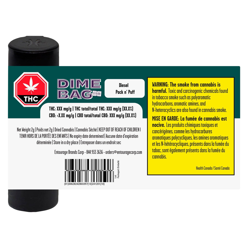 Diesel Pack N’ Puff Milled Flower - 