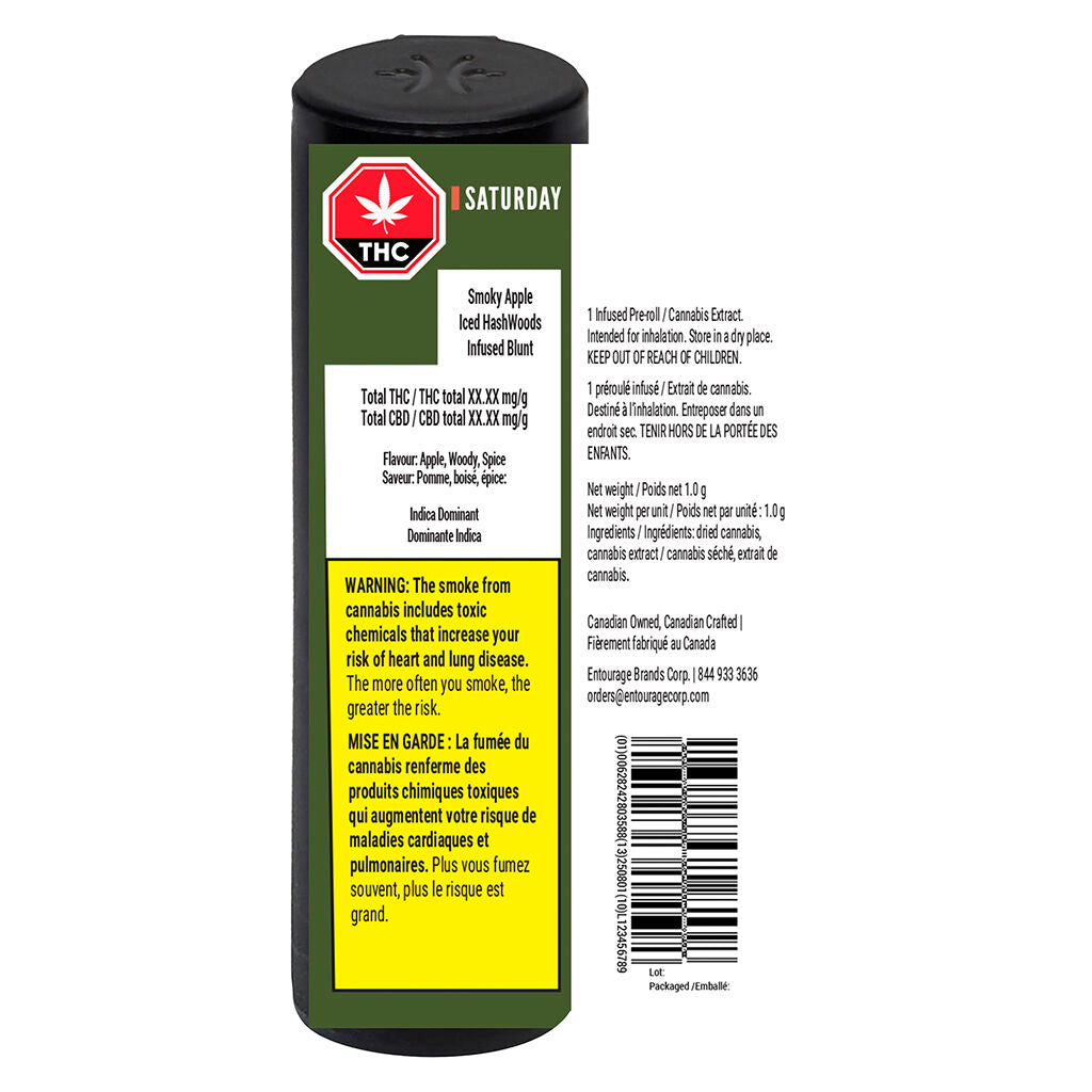 Smoky Apple Iced HashWoods Infused Blunt - 