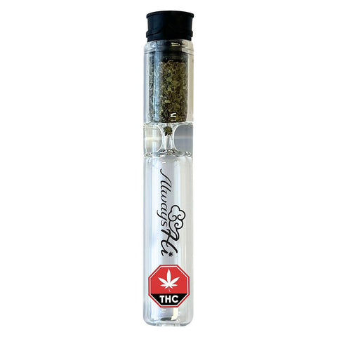 Photo THC Hybrid Glass Pipe Pre-Roll