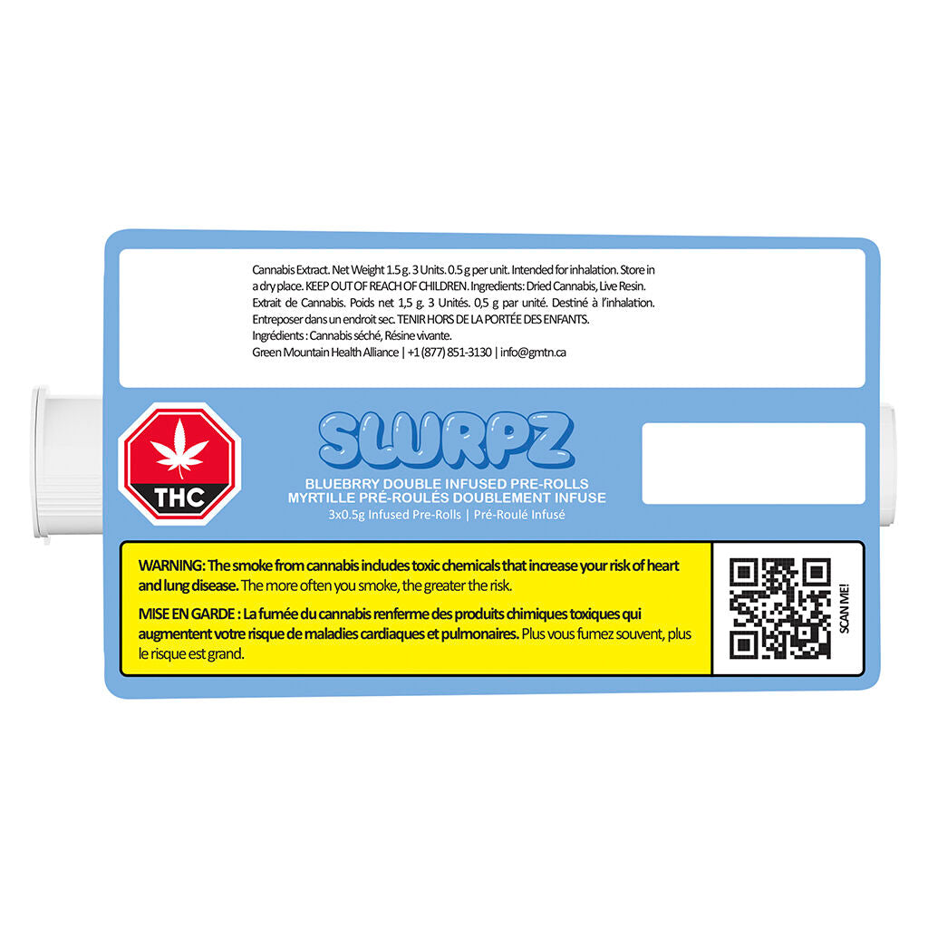 Blueberry Double Infused Pre-Rolls - 