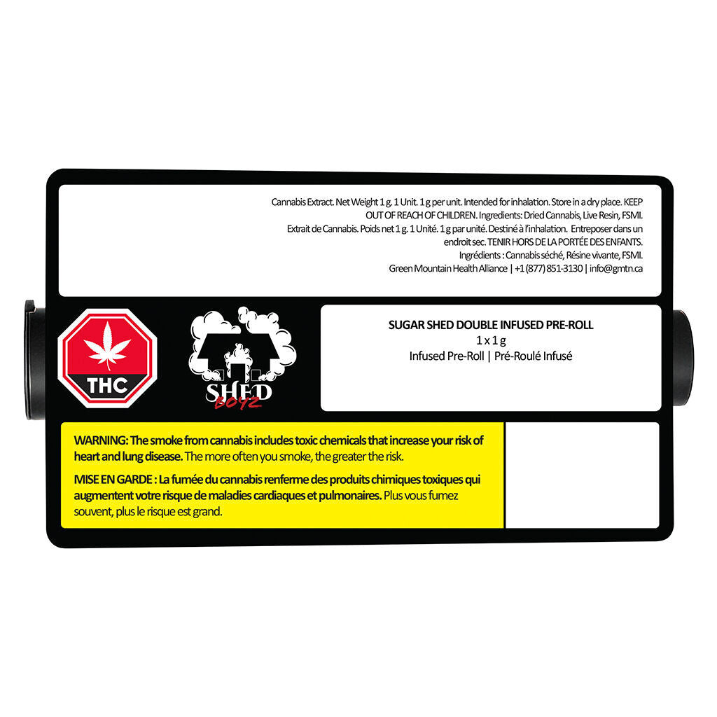Sugar Shed Double Infused Pre-Roll - 