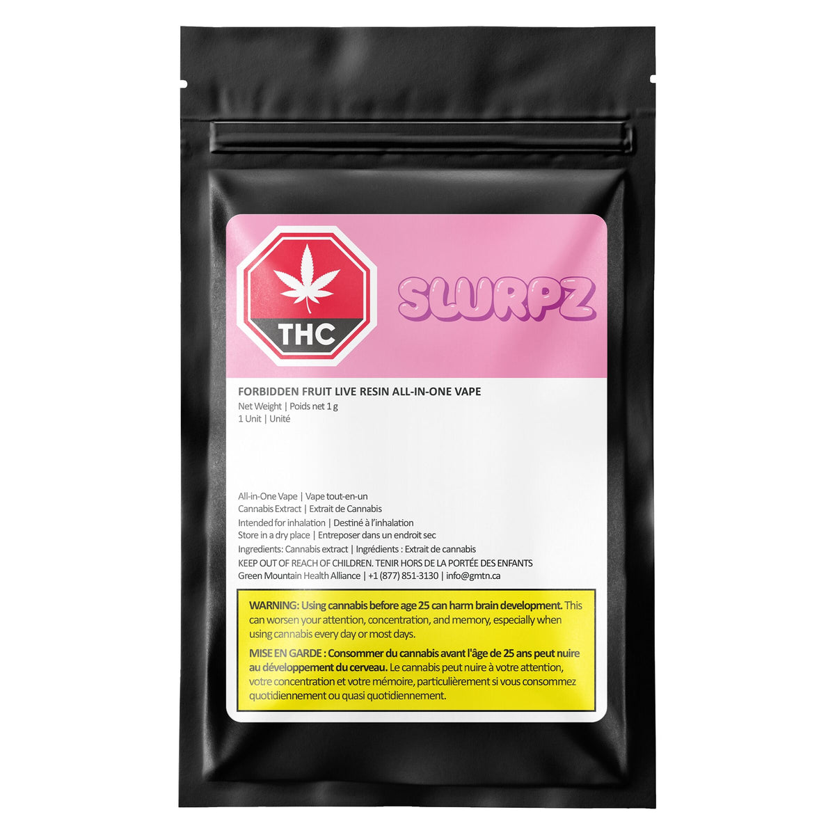 Vaporisateur tout-en-un à la résine vivante Forbidden Fruit