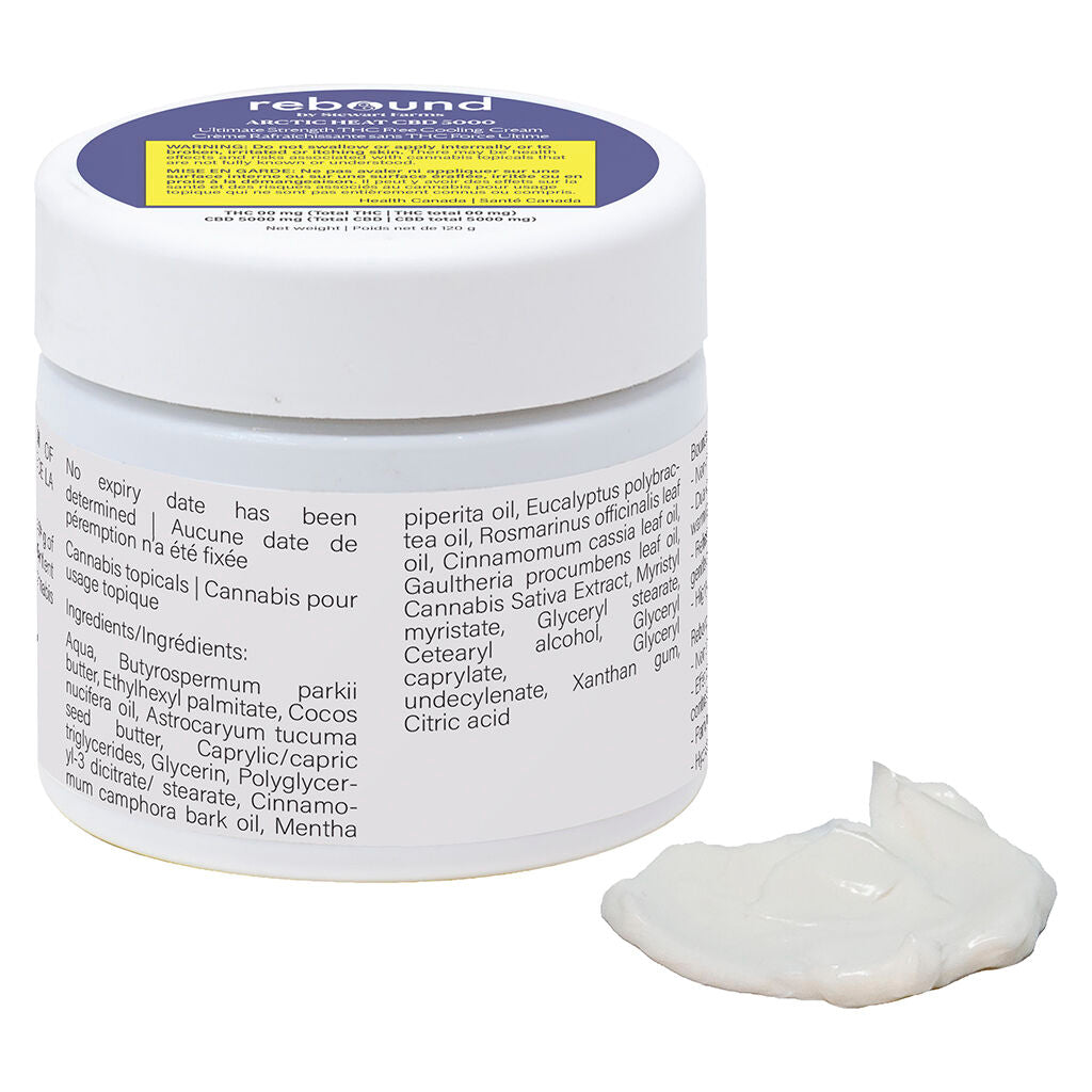 Arctic Heat CBD 5000 Ultimate Strength THC Free Cooling Crea - 