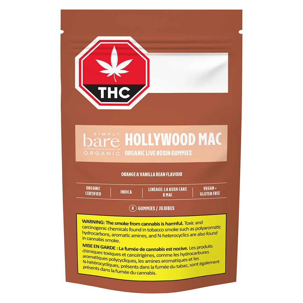 Hollywood Mac Organic Live Rosin Gummies - 