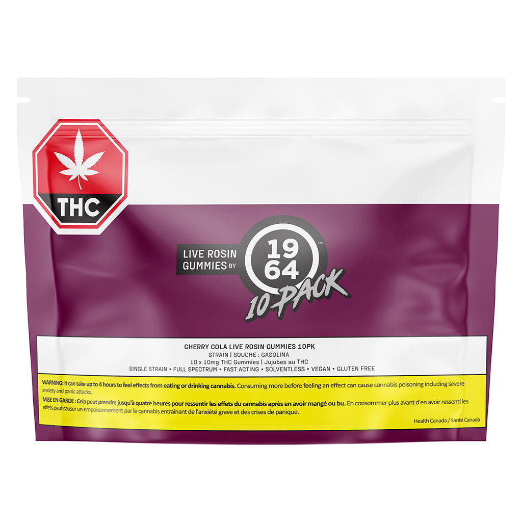 THC:CBD Cherry Cola Live Rosin Gummies - 