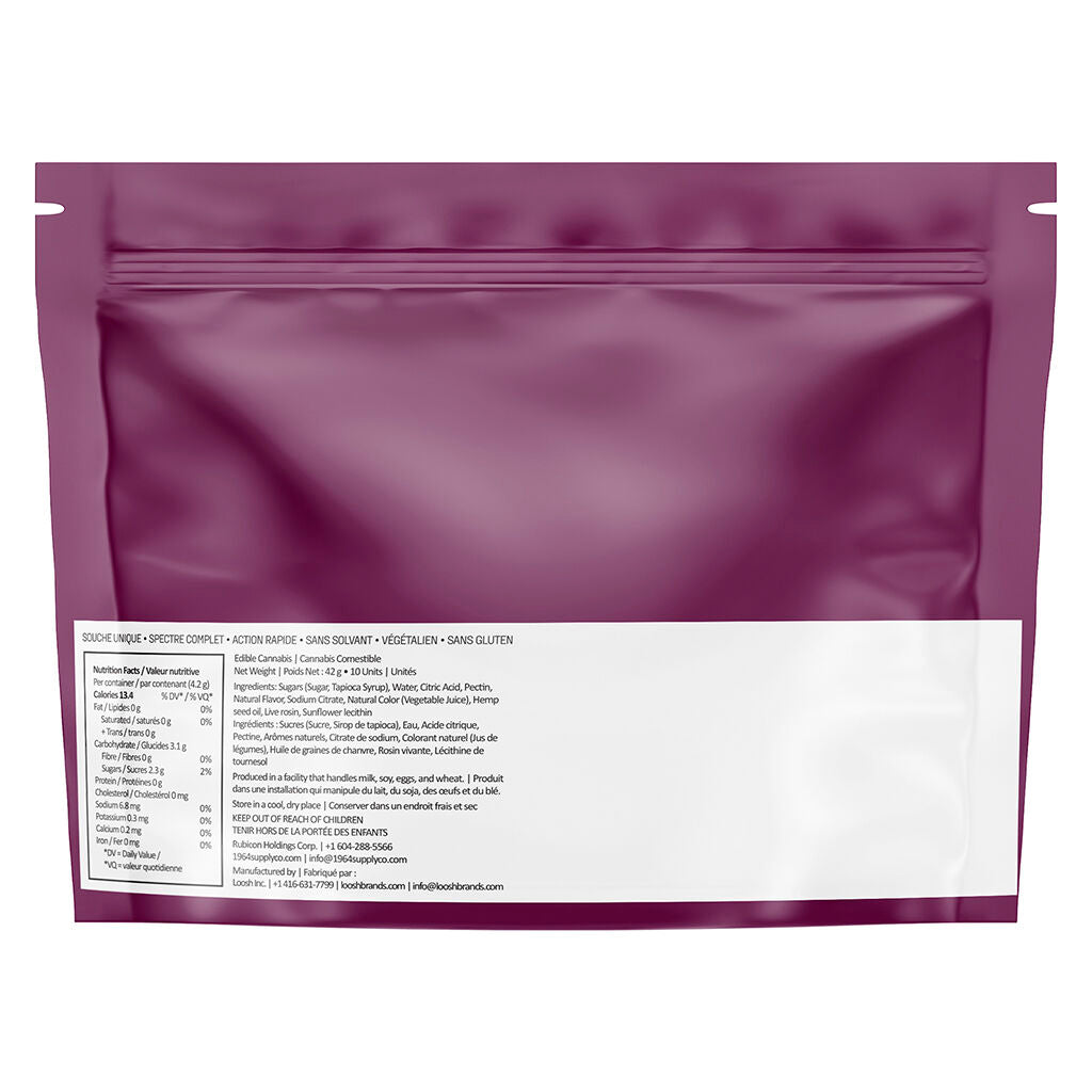 THC:CBD Cherry Cola Live Rosin Gummies - 